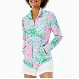 Lilly Pulitzer UPF 50+ Leona Zip-Up Jacket Stargazer